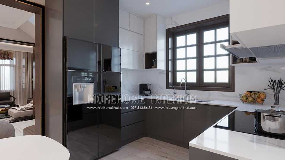 Lựa chọn đá nhân tạo ốp bếp và ốp tường màu trắng vân đá đẹp Đá ốp bếp