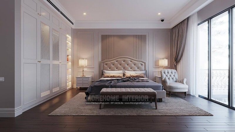 Thiết kế nội thất biệt thự ciputra tân cổ điển sang trọng đẹp tinh tế